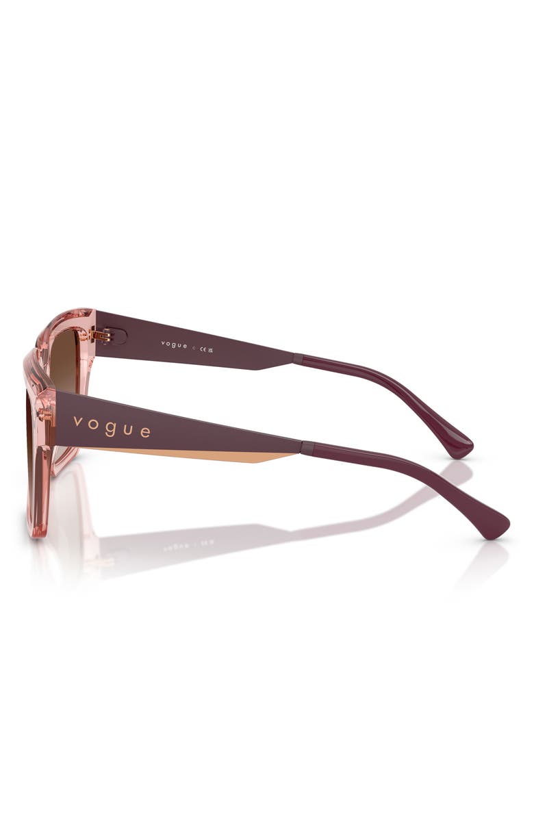 VOGUE 54mm Square Sunglasses, Alternate, color, Brown Gradient
