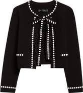 Oscar de la Renta Bubble Trim Cardigan