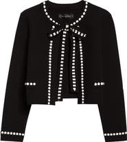 Oscar de la Renta Bubble Trim Cardigan