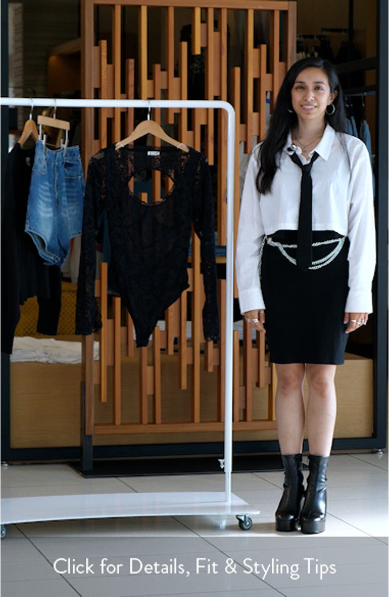 Perfectly Fine Long Sleeve Lace Bodysuit, sales video thumbnail