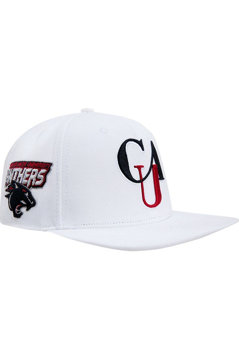 Men's Pro Standard White Clark Atlanta University Panthers  Evergreen Wool Snapback Hat, Main, color, White
