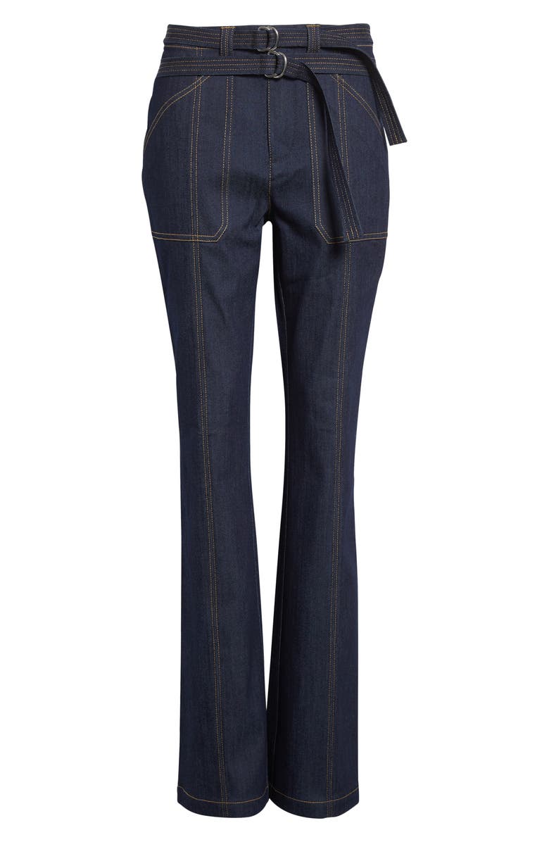 Cinq à Sept Veena Faux Leather Skirt, Alternate, color, Dark Sepia