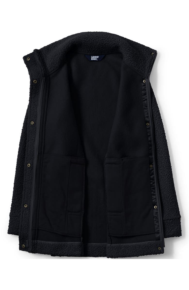 Lands' End Boucle Fleece Coat, Alternate, color, 