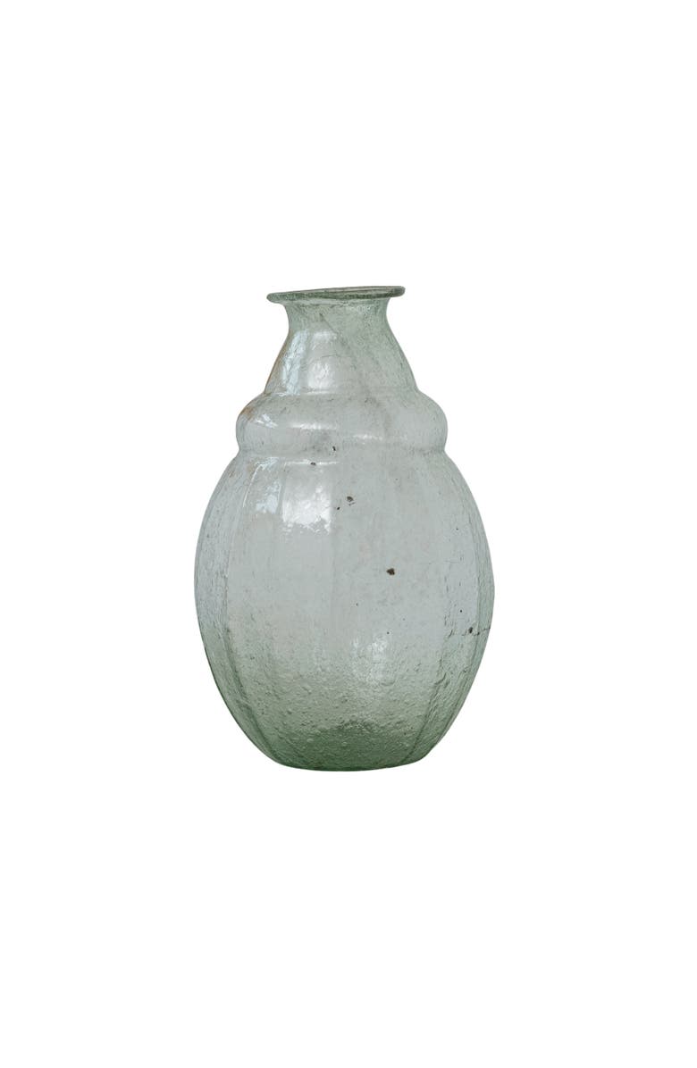 Storied Home Round Serene Glass Vase, Main, color, Green