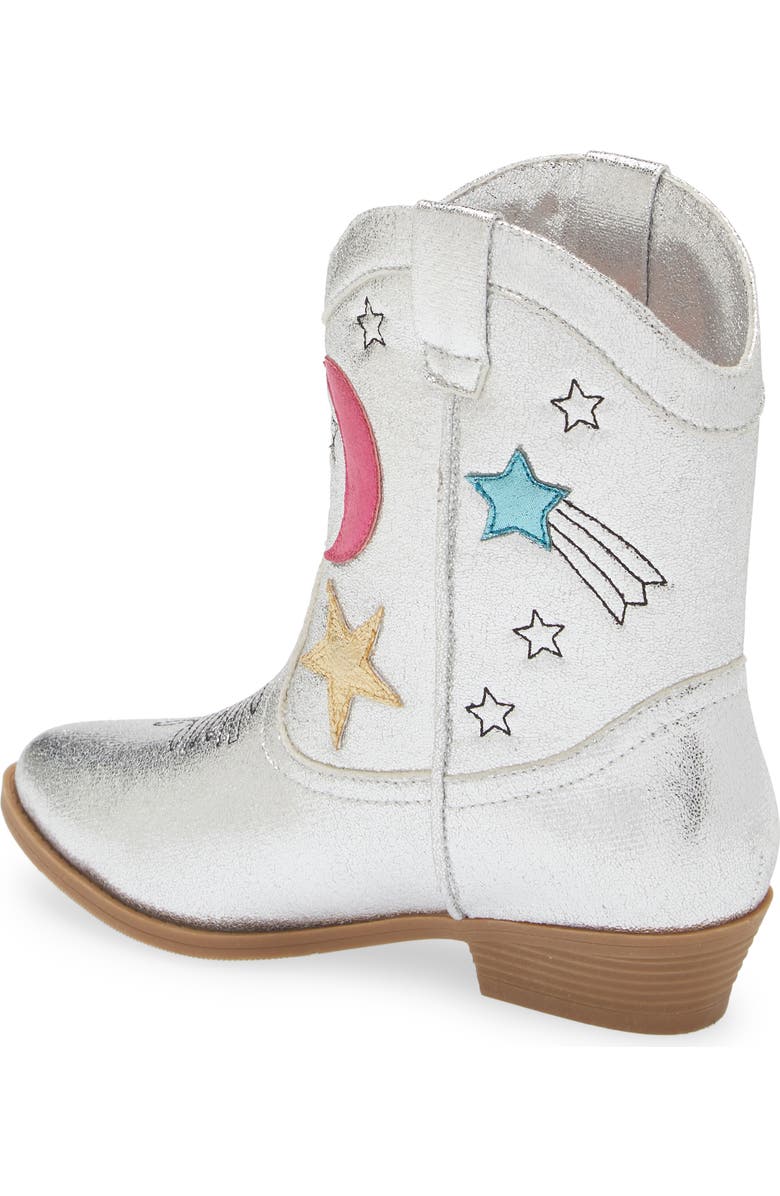 Tucker + Tate Spring Metallic Western Boot, Alternate, color, Silver Multi