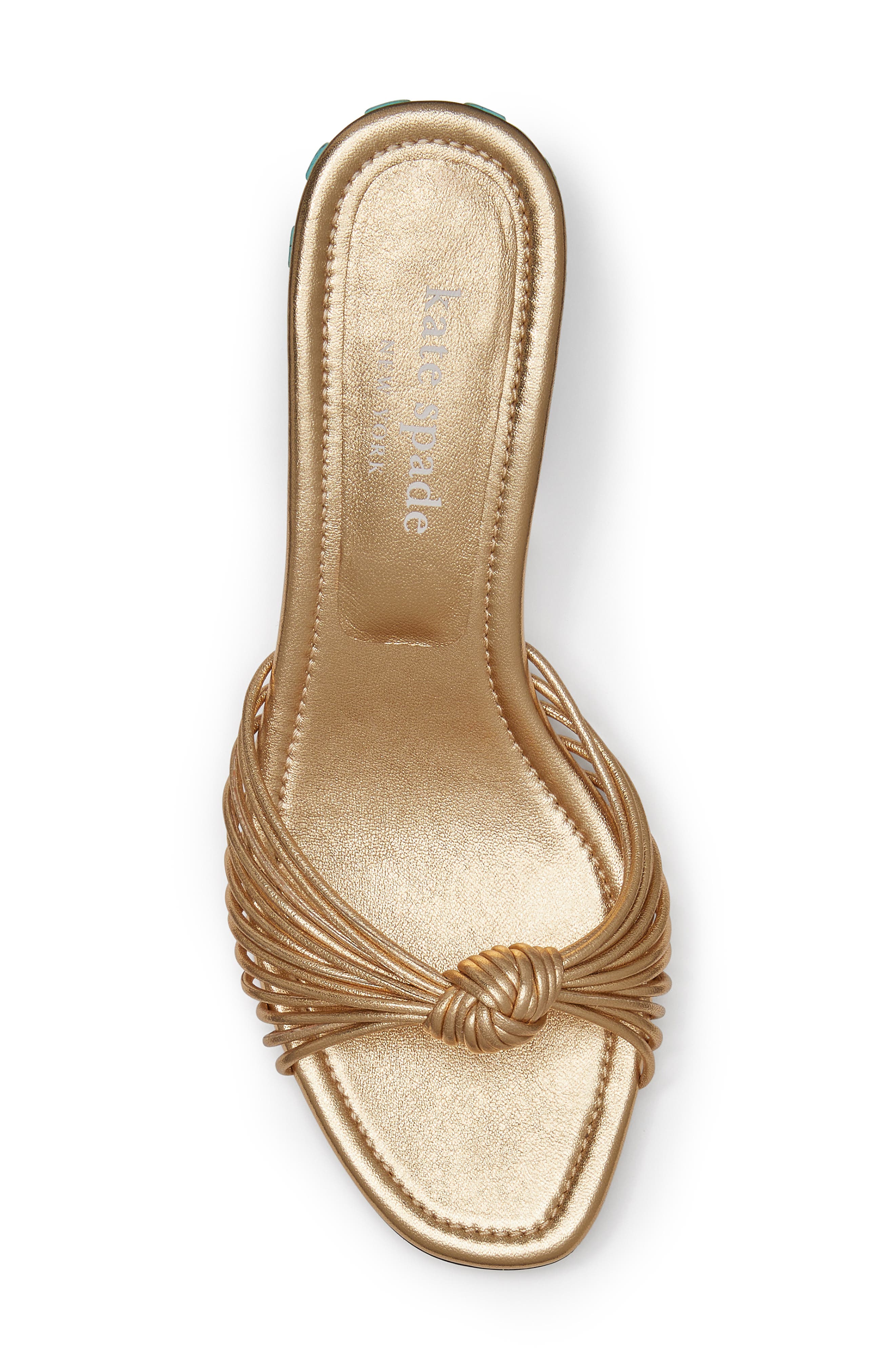 Kate Spade New York tiki sandal, Alternate, color, Light Gold/ Pink