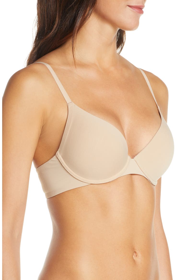 Minimal Push Up Convertible Underwire Bra, Alternate, color, CAFE