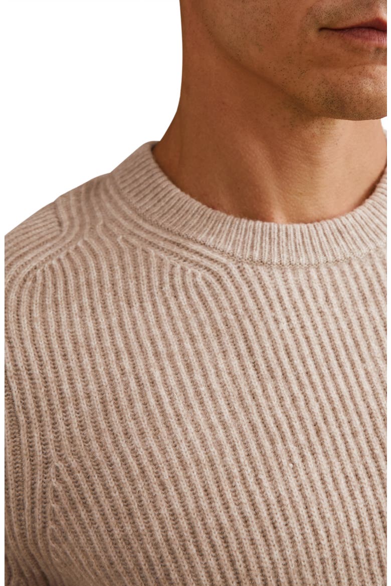 Crammond Rib Sweater, Alternate, color, OATMEAL BROWN