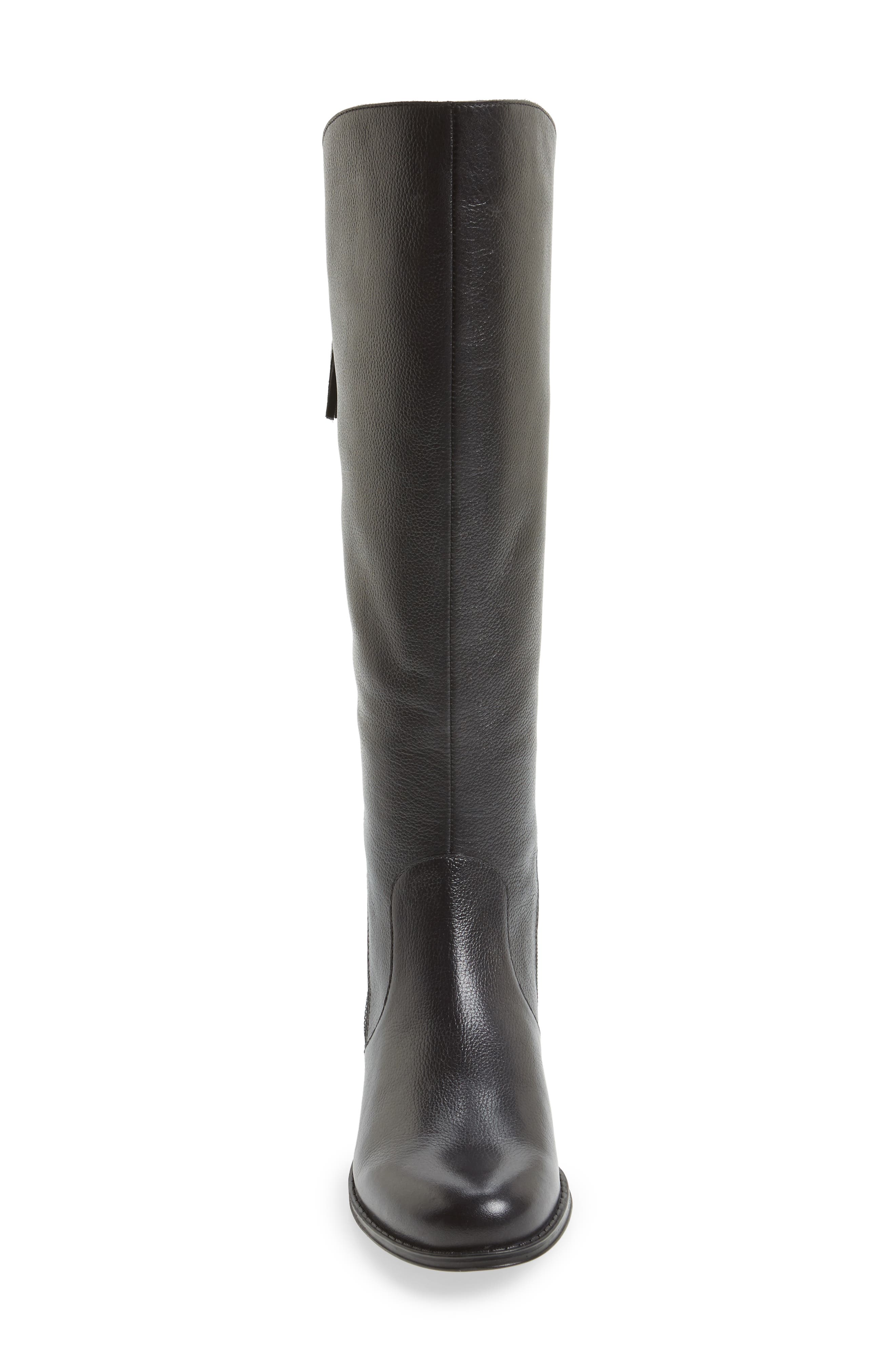 Jinnie Tall Boot, Alternate, color, BLACK LEATHER
