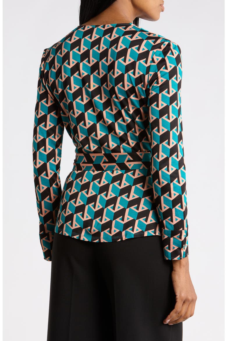 Rachael Long Sleeve Top, Alternate, color, INTERMISSION GEO SIG TURQUOISE