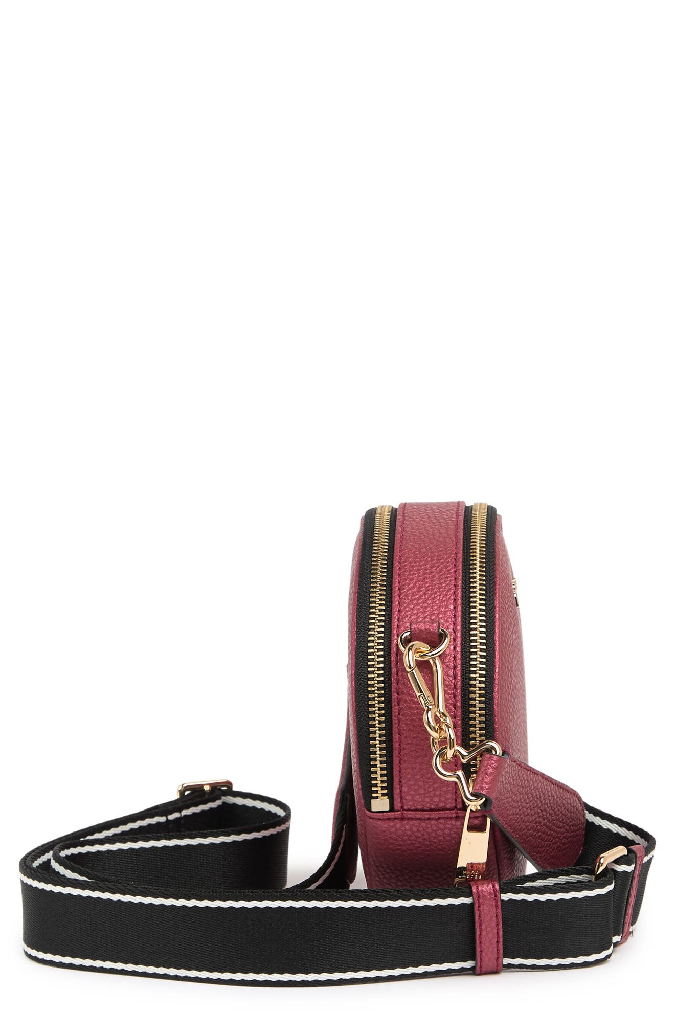 Oval Crossbody Bag, Alternate, color, RUBY