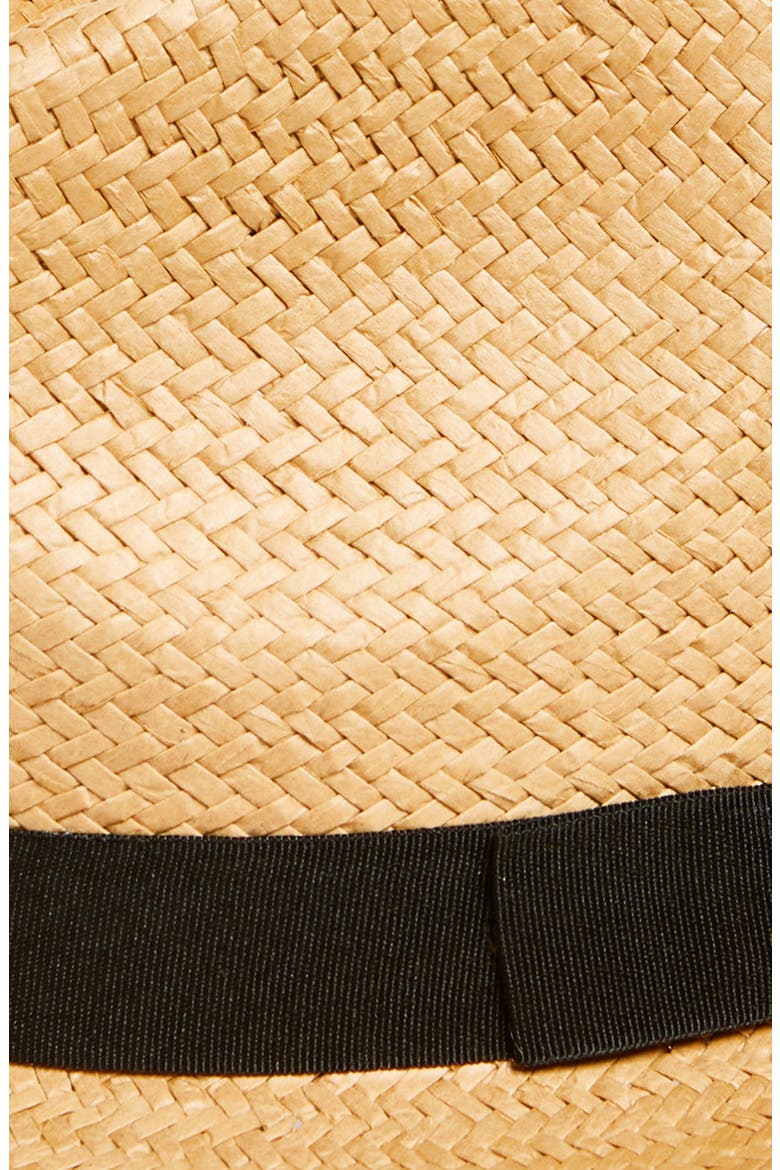 Packable Straw Fedora, Alternate, color, NATURAL
