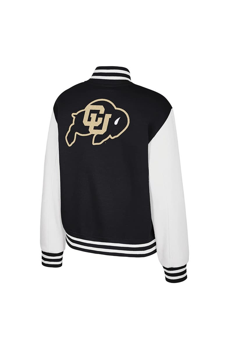 COLOSSEUM Women's Colosseum Black Colorado Buffaloes French Baguette Full Snap Fleece Jacket, Alternate, color, Black