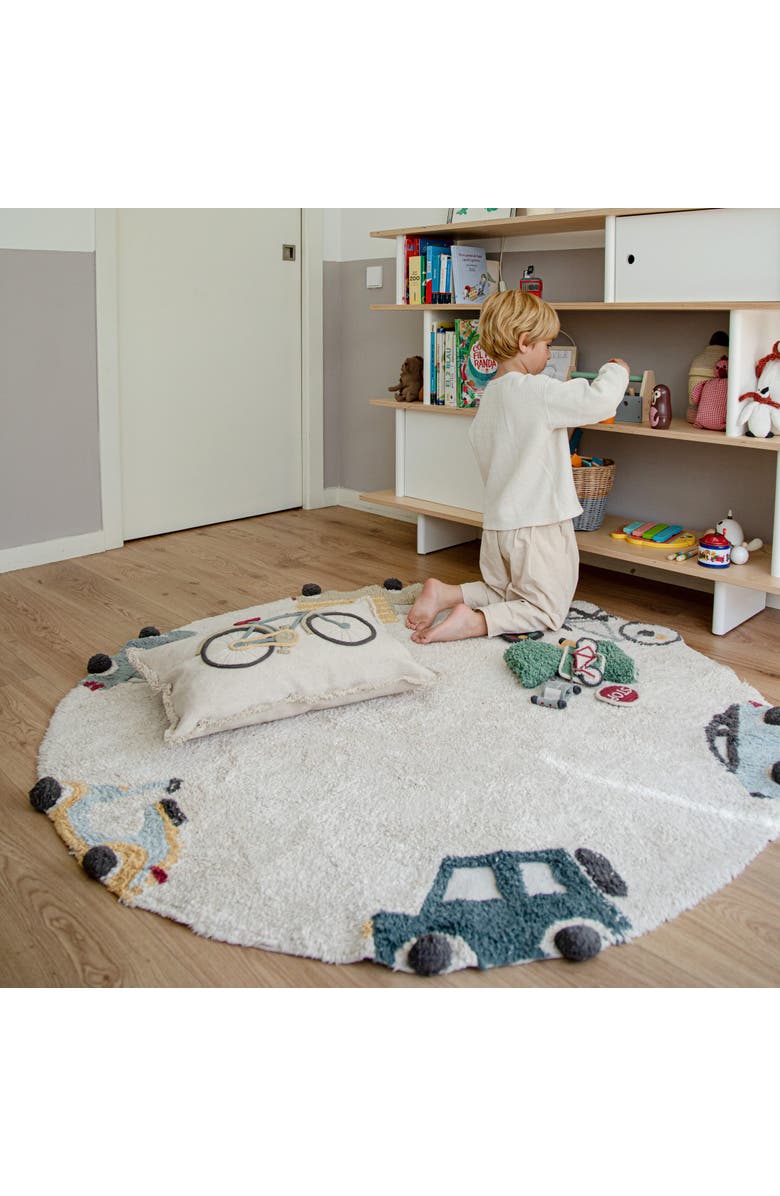 Lorena Canals Floor cushion Bike, Alternate, color, Multicolor