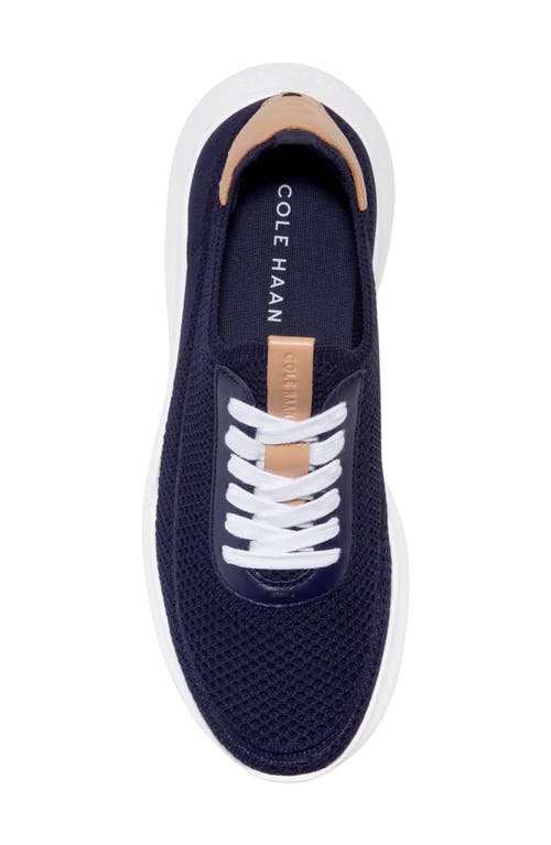 Cole Haan Grand Crosscourt Stitchlite Runox Sneaker In Midnight Moon Knit/white