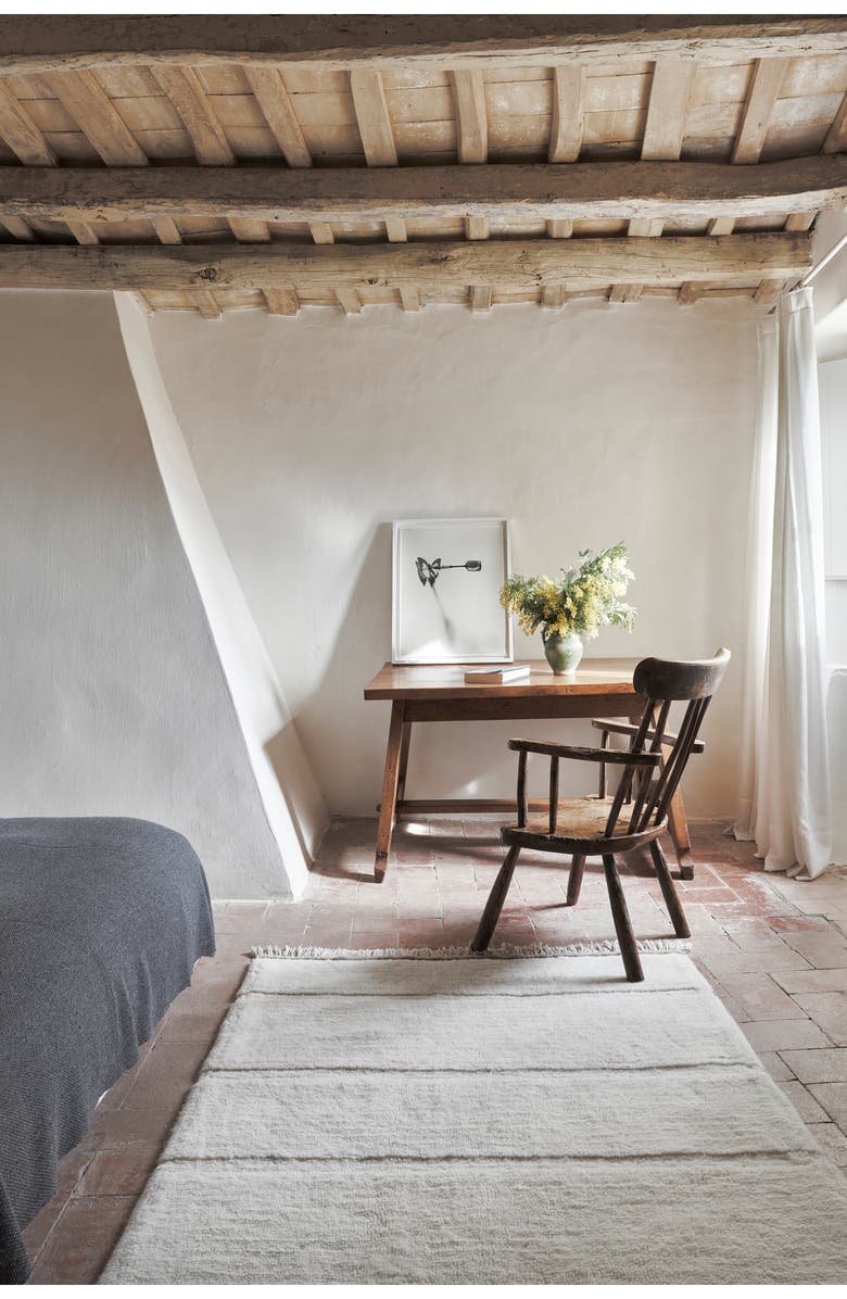 Lorena Canals Steppe Woolable Washable Wool Rug, Alternate, color, Sheep White