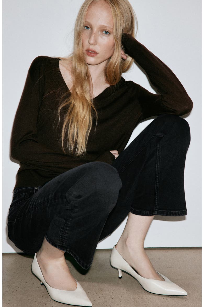 Sienna Crop Flare Jeans, Alternate, color, BLACK DENIM