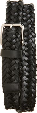 Vince Alex Woven Leather Belt