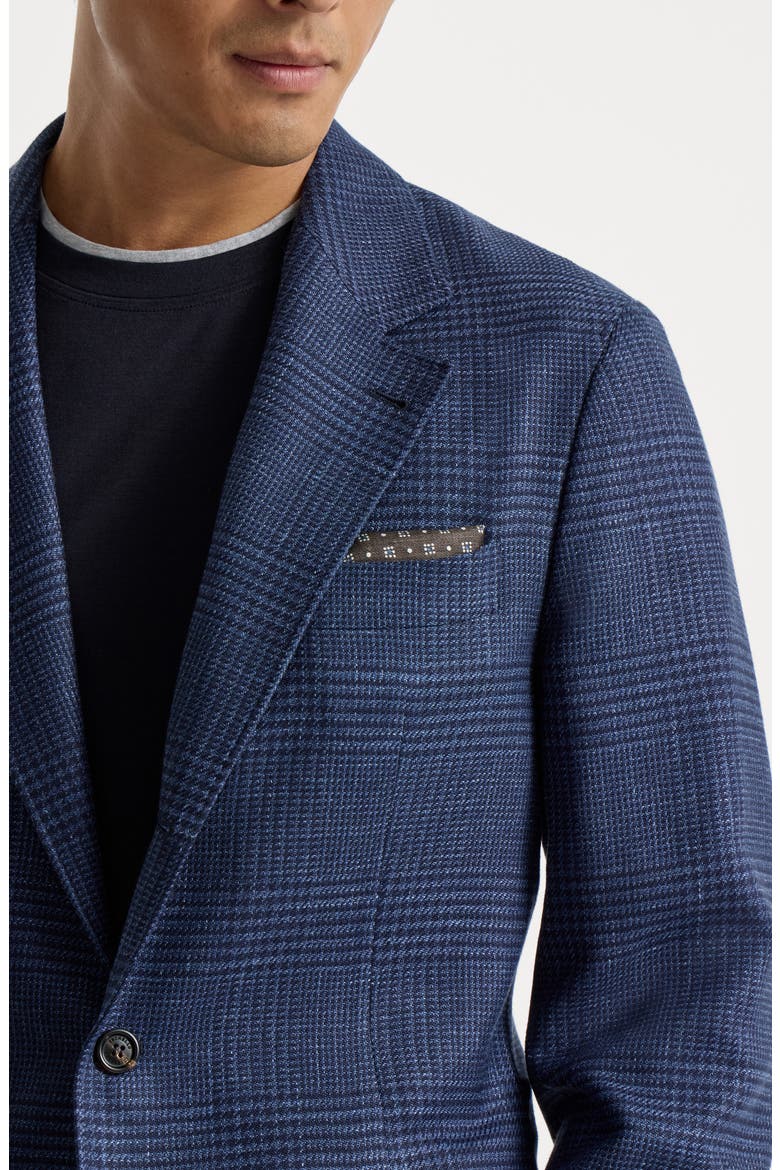 Silk patterned pocket square, Alternate, color, Hazelnut