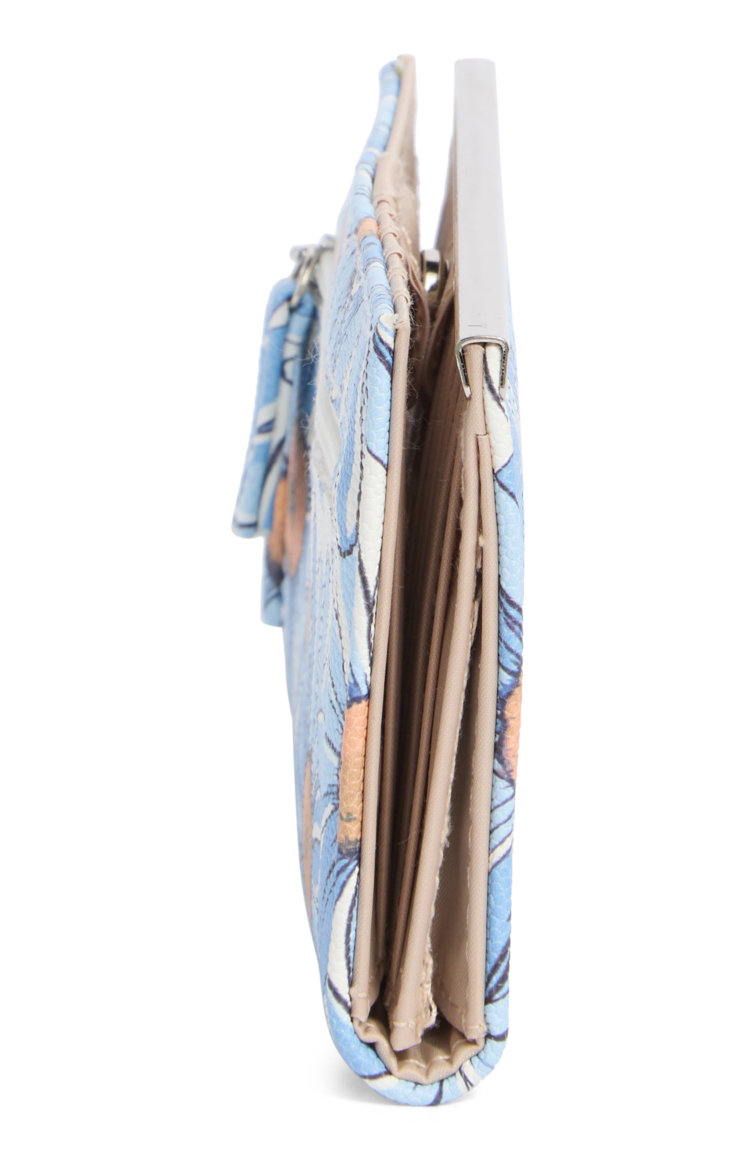 MUNDI SMALL LEATHER GOODS Floral Print Slim Clutch, Alternate, color, Daisyland