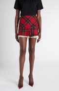 McQueen Kickback Tartan Miniskirt