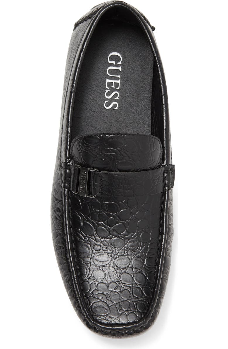 GUESS Amadeo Croc Embossed Driver, Alternate, color,