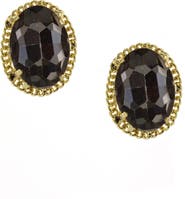 OLIVIA WELLES Framed in Chains Crystal Stud Earrings