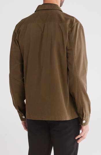 Aerial Long Sleeve Cotton Button-Up Shirt