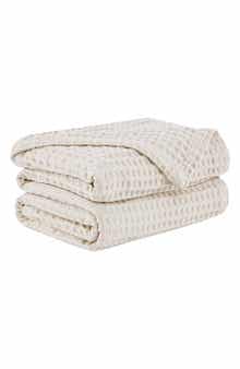 SOUTHSHORE FINE LINENS Waffle Cotton Blanket