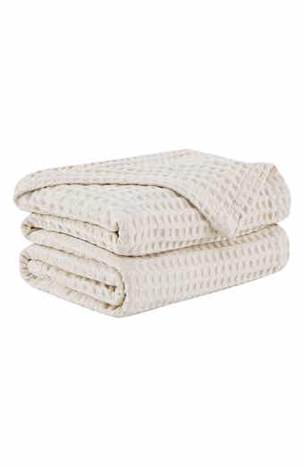 SOUTHSHORE FINE LINENS Waffle Cotton Blanket