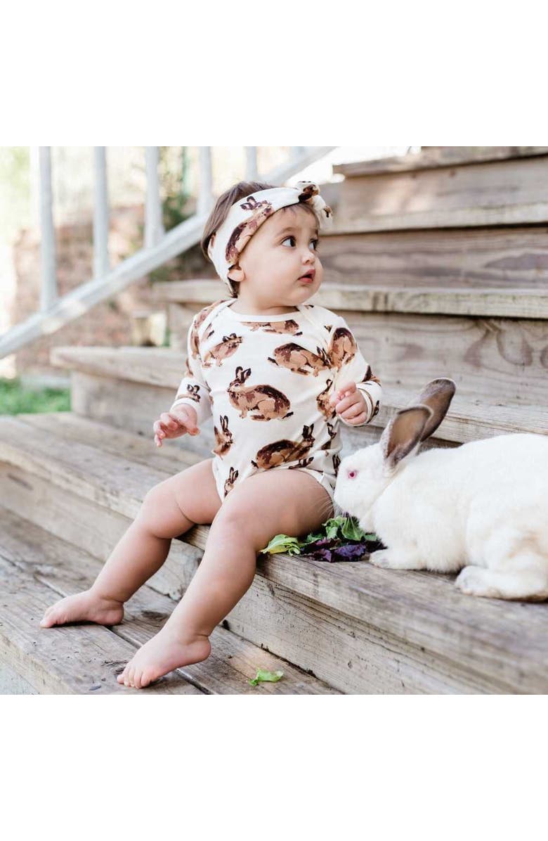 Milkbarn Long Sleeve One Piece, Alternate, color, Bumblebee