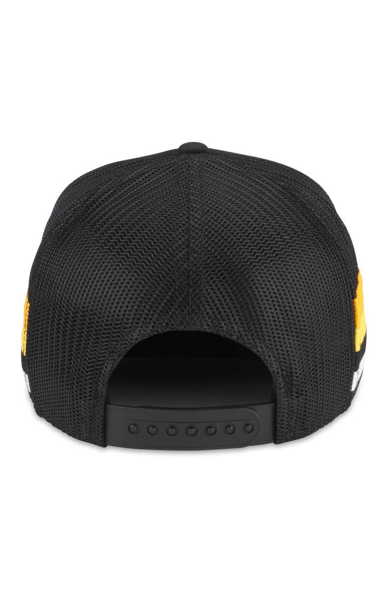 American Needle Men's American Needle Black Pittsburgh Penguins HotFoot Stripes Trucker Adjustable Hat, Alternate, color, Black