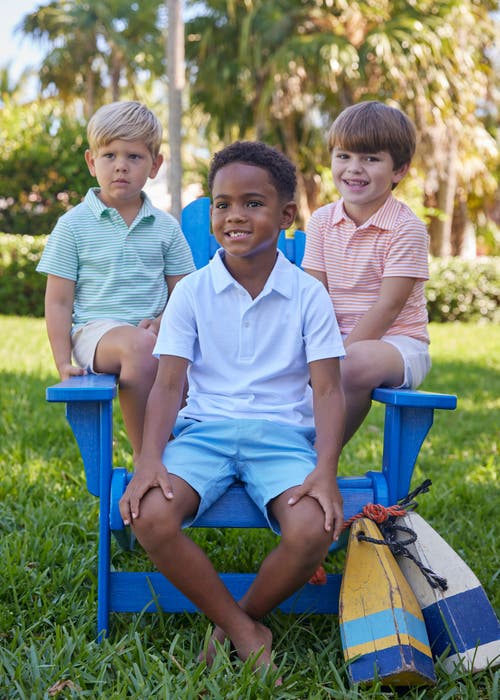 Little English Kids' Short Sleeve Polo In White