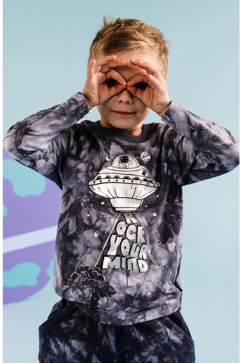 Kids' Jersey Graphic T-shirt, Alternate, color, SPACE GREY