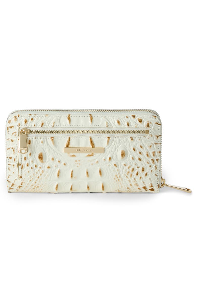 Brahmin Suri Croc Embossed Leather Wallet, Alternate, color,
