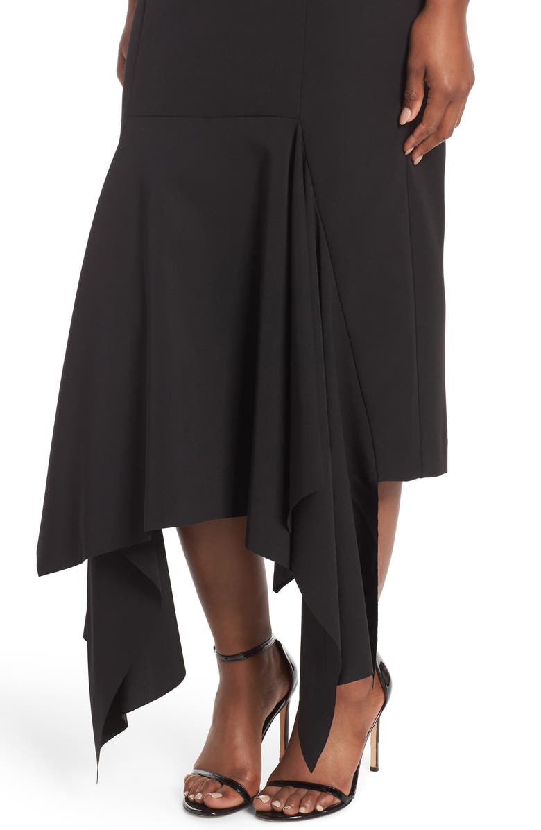 Vince Camuto Strapless Midi Dress, Alternate, color, 