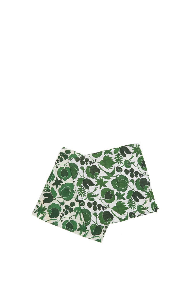 La DoubleJ Large Napkins Set Of 2, Alternate, color, Wildbird Small Green