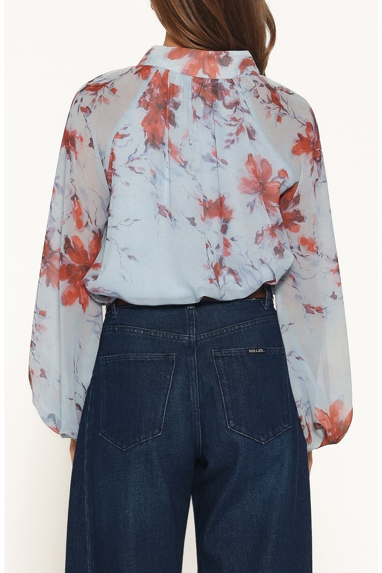 Marni Floral Button Front Blouse, Alternate, color, WHITE MULTI FLORAL
