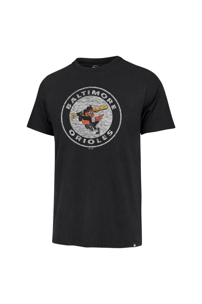 Men's '47 Black Baltimore Orioles Premier Franklin T-Shirt, Alternate, color, Black