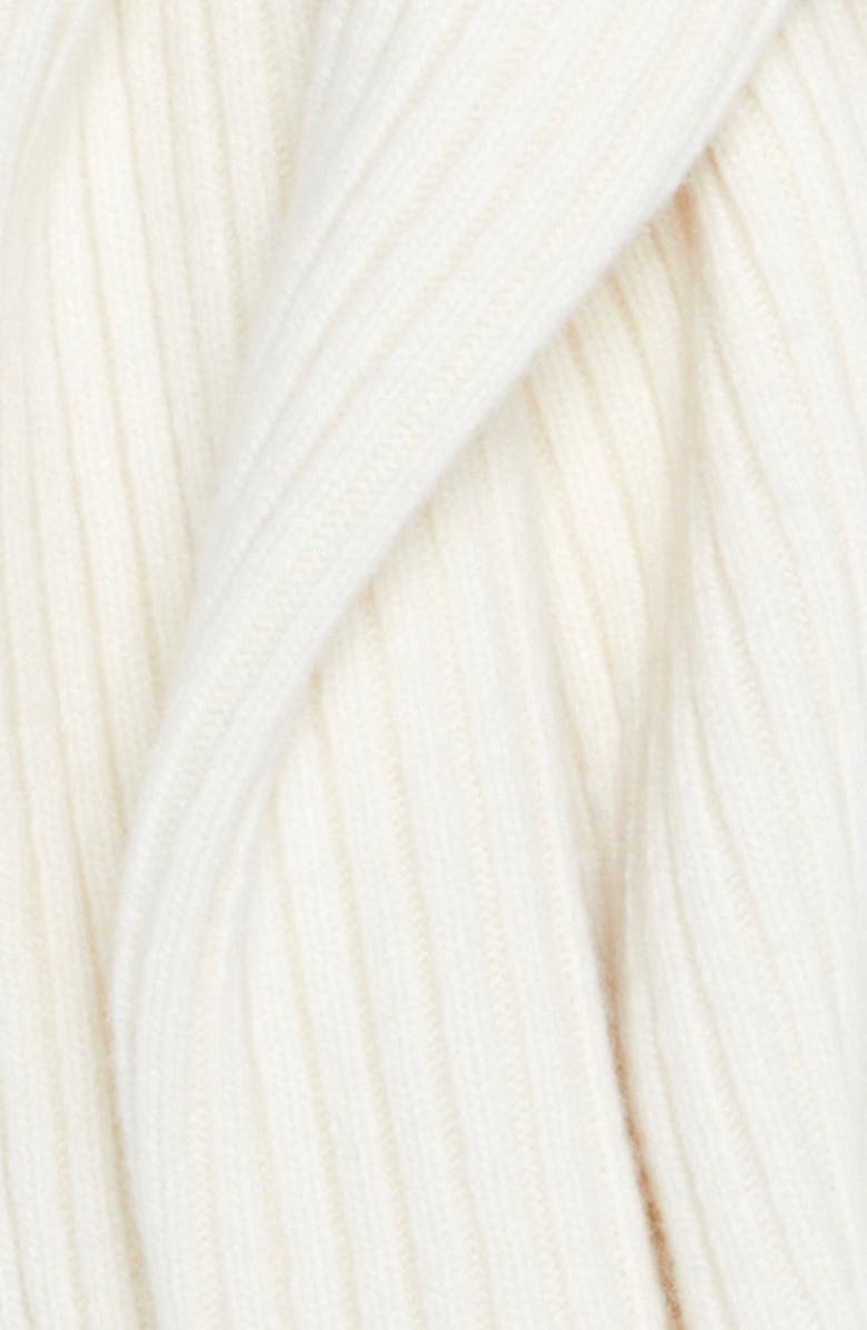 Chloé Blanket Stitch Wool & Cashmere Rib Scarf, Alternate, color,