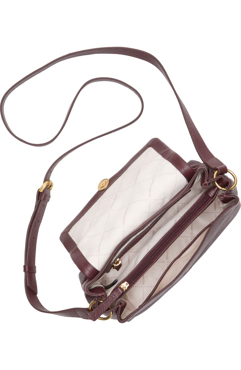 Vince Camuto Medna Leather Crossbody Bag, Alternate, color, Red