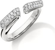 HEARTS ON FIRE INSIDE/OUT 18K Gold Diamond Flip Open Ring, 0.15ct.