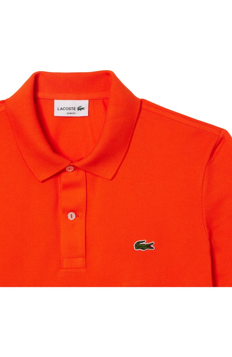 Lacoste Slim Fit Piqué Polo, Alternate, color, Sunrise