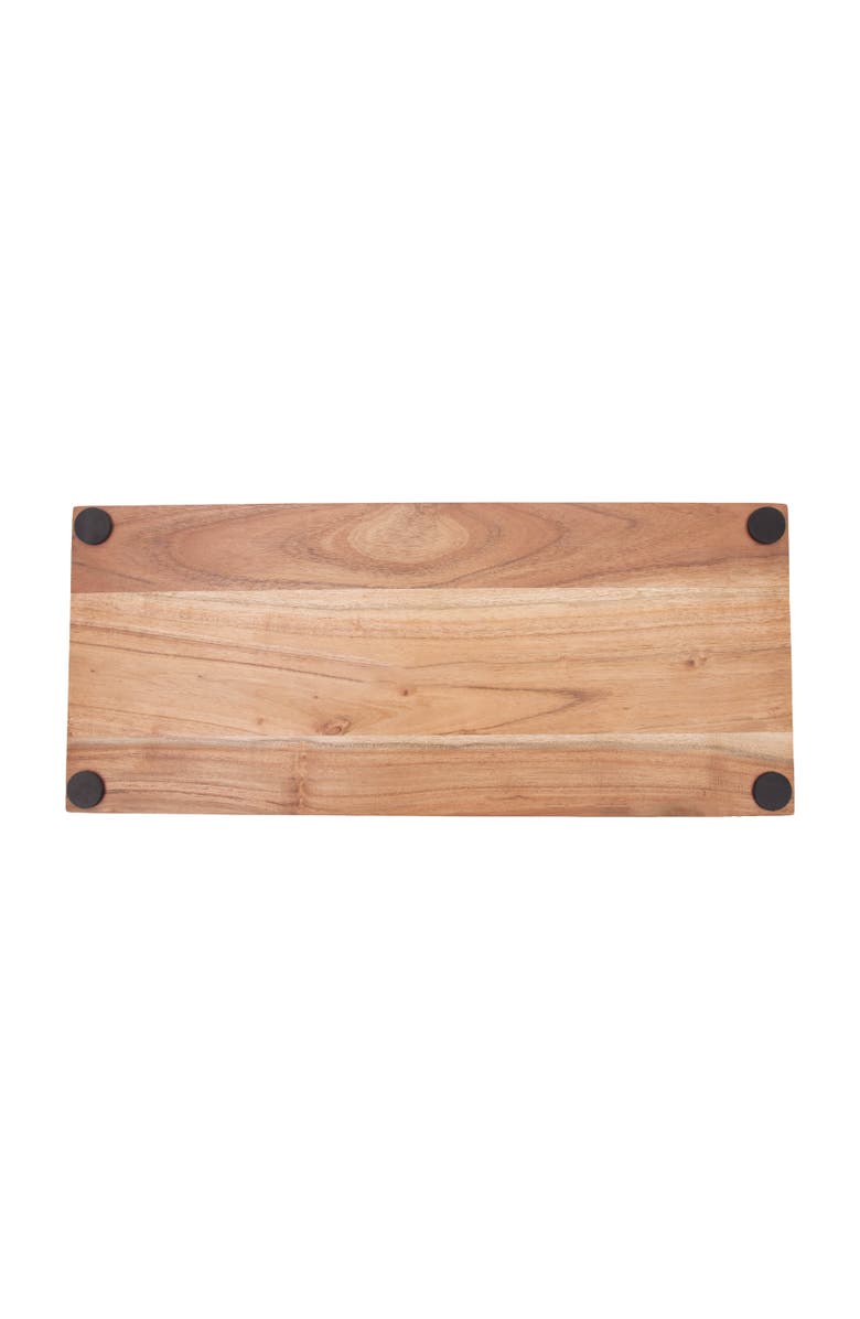 Gallerie II Sea Star Beach Coastal Wood Novelty Rectangle Serving Tray, Alternate, color, Blue