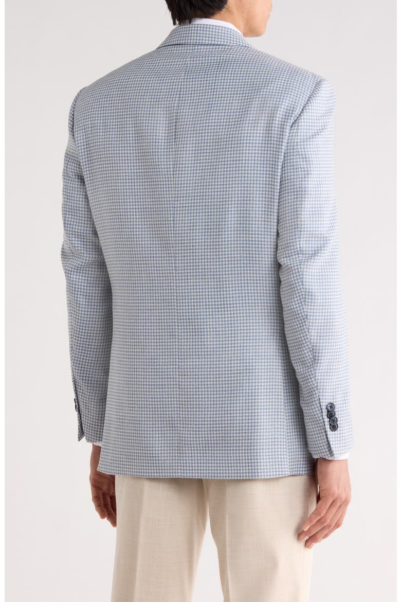 Flynn Classic Fit Houndstooth Wool Blend Sport Coat, Alternate, color, LIGHT BLUE