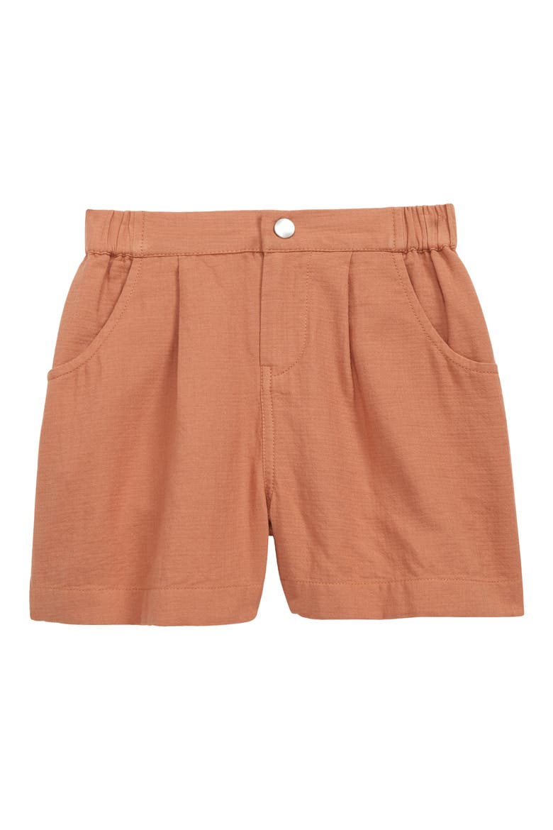 Kids' Organic Cotton Shorts, Main, color, TAN MOCHA