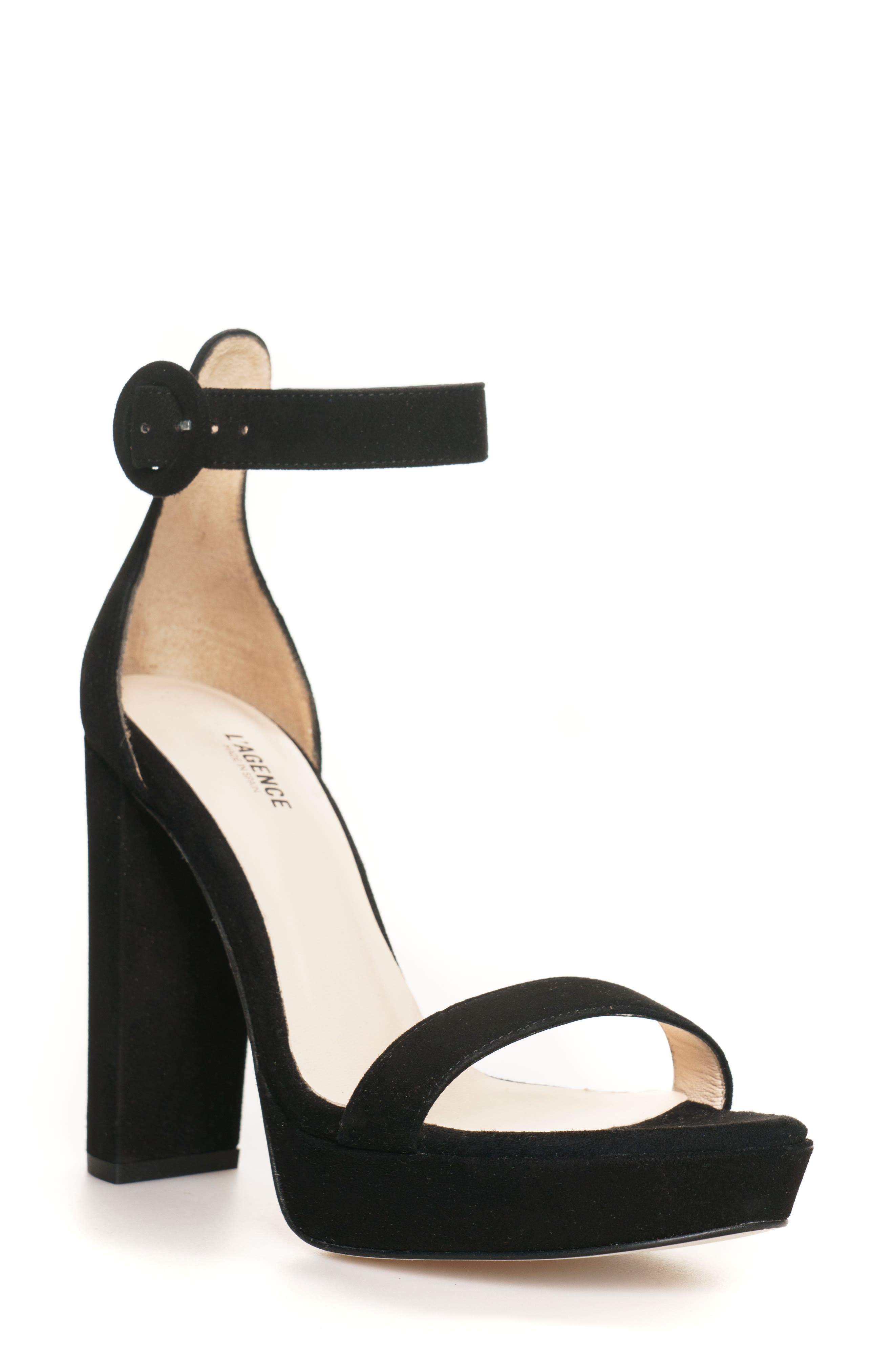 L'AGENCE Cecile Ankle Strap Sandal, Main, color, 
