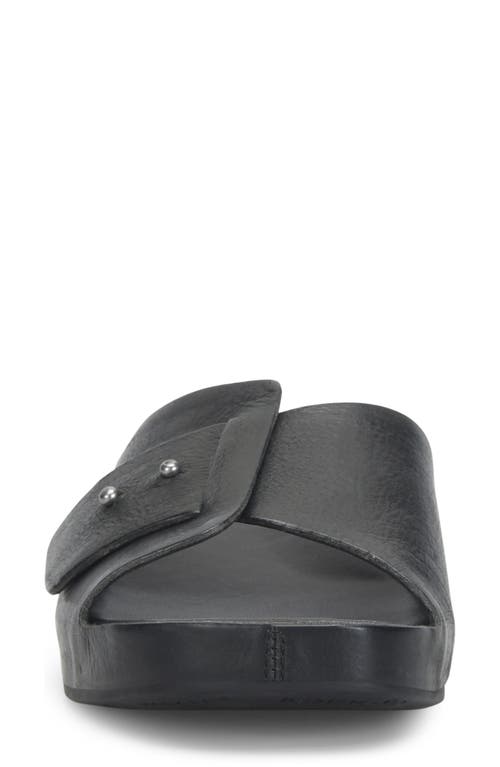 Kork-ease ® Mesa Slide Sandal In Black Leather