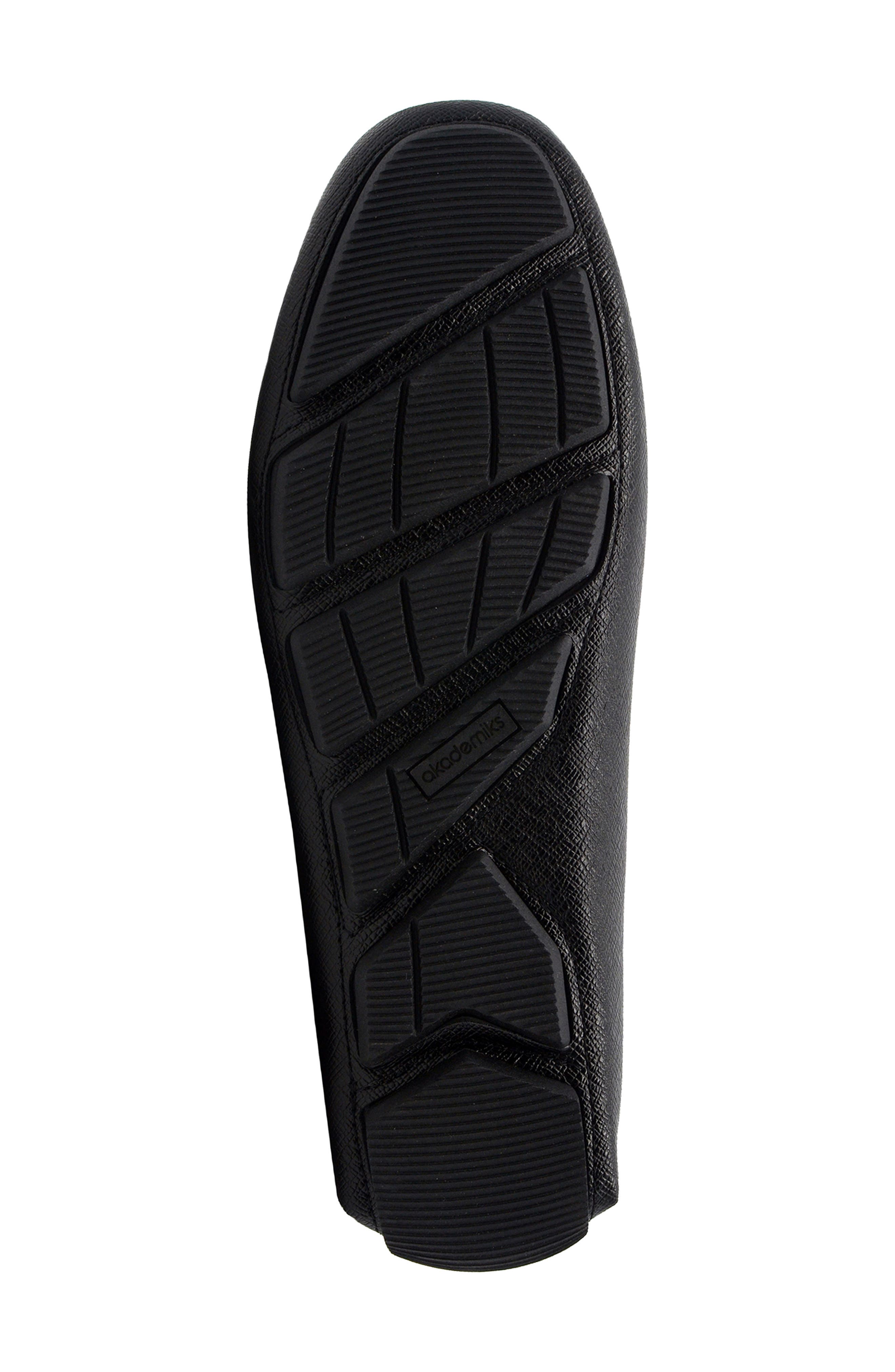 AKADEMIKS Dover Bit Driving Loafer, Alternate, color, Black