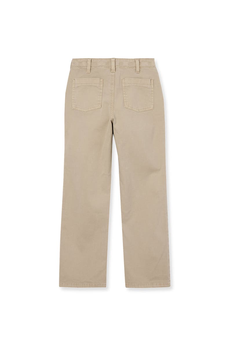 Lands' End Girls Woven Pull On Utility Cargo Pants, Alternate, color, Sand Khaki